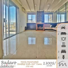 Badaro | 250m² Rooftop + Terrace | Panoramic Mountain & City View