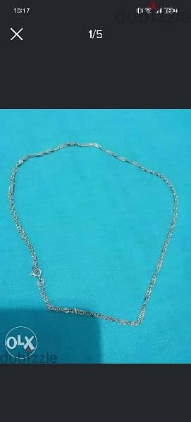 silver necklace