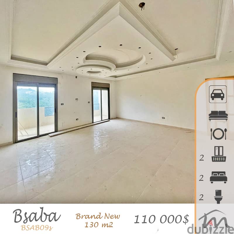 Bsaba | Brand New / Decorated 2 Bedrooms Ap | Balcony | Open View 0