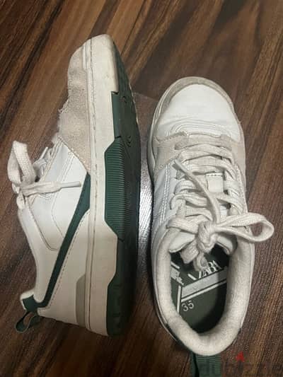 zara tennis shoes size 35