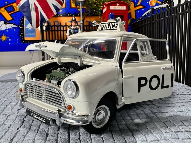 50% OFF! Promo 1/18 diecast Mini Cooper-S Police HTF  By Kyosho 0