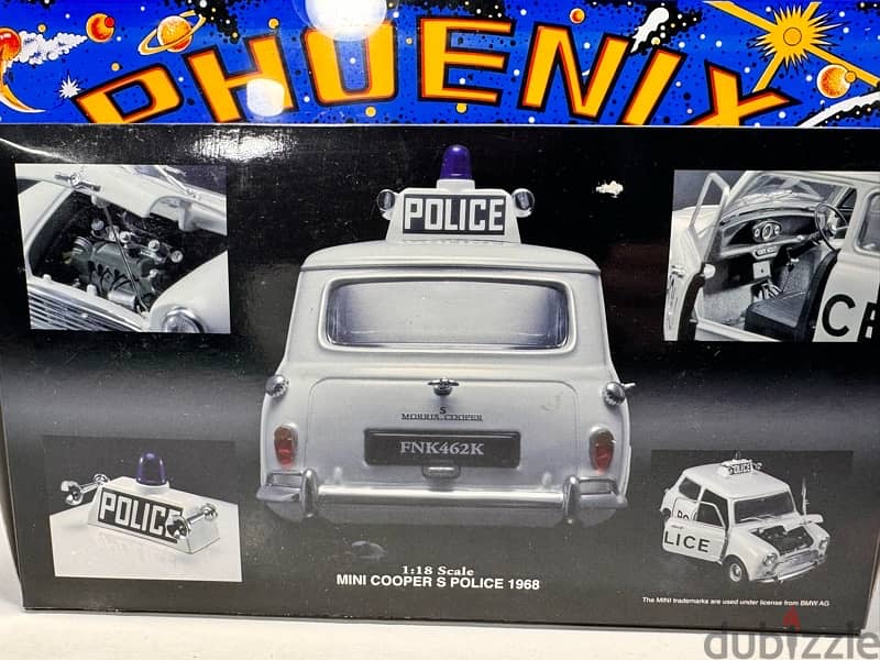 50% OFF! Promo 1/18 diecast Mini Cooper-S Police HTF  By Kyosho 8