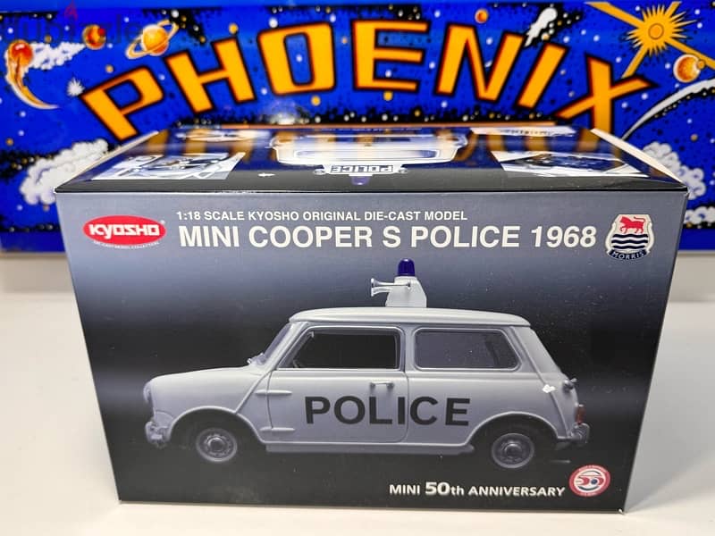 50% OFF! Promo 1/18 diecast Mini Cooper-S Police HTF  By Kyosho 10