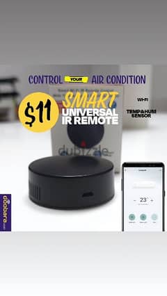 Smart Infrared remote and Temperature Sensor WiFi for AC, TV. . .