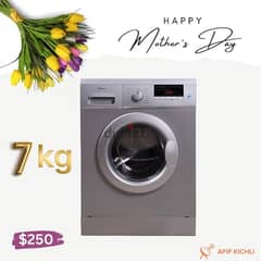 Midea 7kgs Silver Washing Machine كفالة شركة