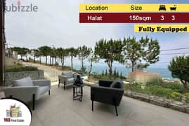 Halat 150m2 | 70m2 Terrace | Fully Equipped | Dead end Street | PA