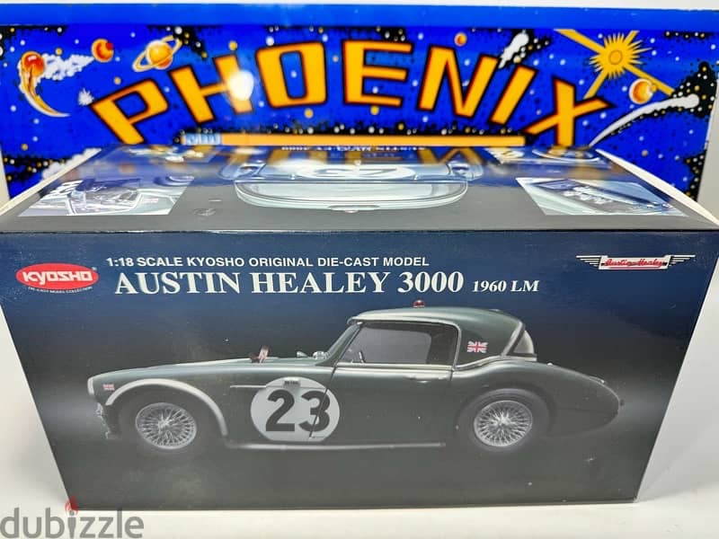 1/18 diecast Austin Healey 3000 1960 Le Mans NEW MINT.  HTF By Kyosho 9