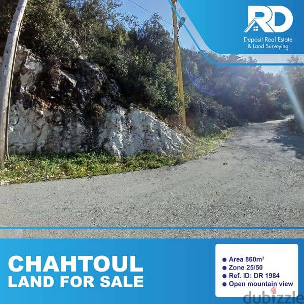 Land for sale in chahtoul - أرض للبيع في شحتول 0