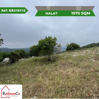 Land with Sea view in Halat أرض مطلة على البحر في حالات