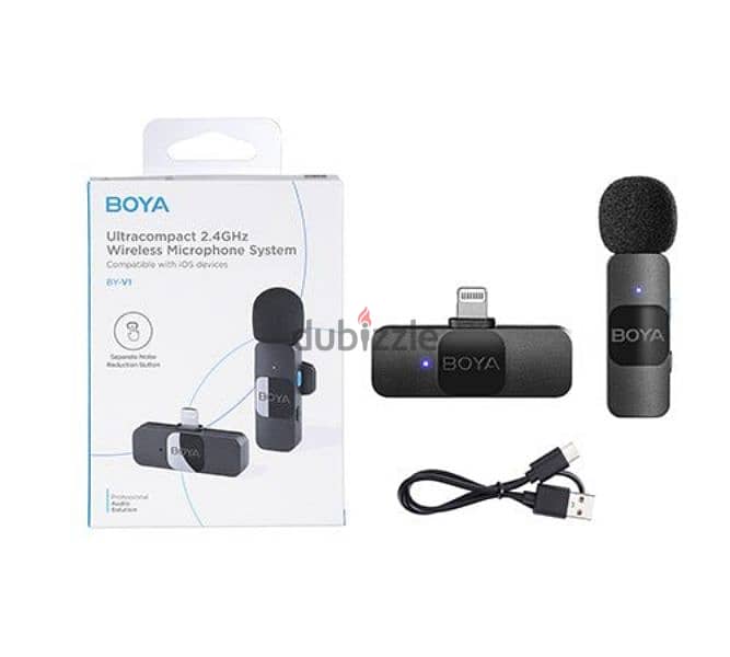 BOYA BY-V1 Wireless Lavalier Microphone 0