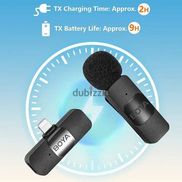 BOYA BY-V1 Wireless Lavalier Microphone 5