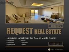 Luxurious Apartment 118.5 sqm for Sale in Zahle Ksara / زحلة كسارة