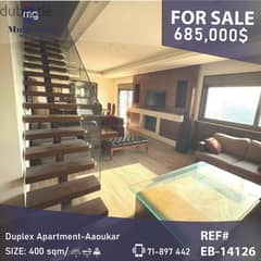 Apartment Duplex for Sale in Aaoukar,EB-14126, شقة دبلكس للبيع في عوكر