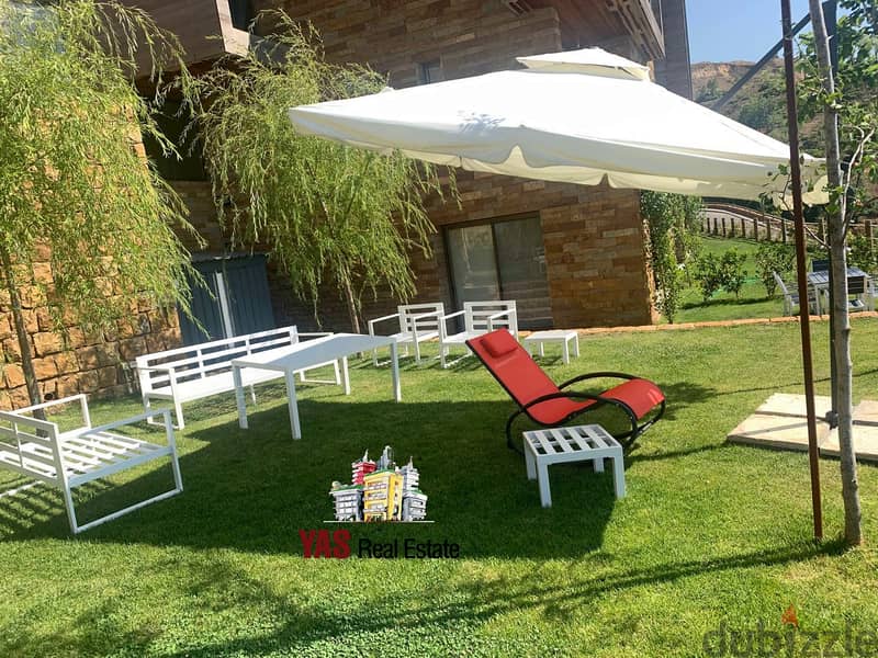 Faqra/Redrock 80m2 | 140m2 Garden | Furnished/Equipped Chalet | View|D 2