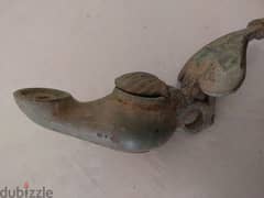 Ancient Eastern Roman Byzantine Bronze Oil Lamp from the 6th century