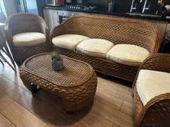bamboo set (خيزران) living room . 550$