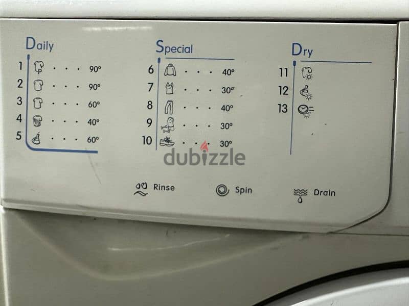 Washing machine INDESIT 2 in 1 MADE IN ITALY البيع لأعلى سعر 1