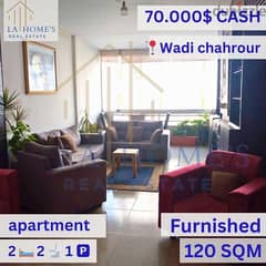apartment for sale in wadi chahrour شقة للبيع في وادي شحرور