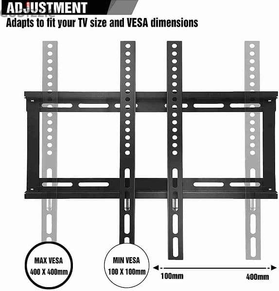 Fixed TV Stand Wall Mount Bracket Fit Most 26"-63" Inches 3