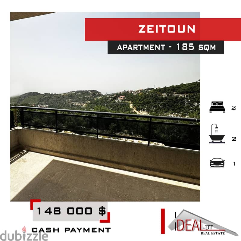 Apartment for sale in Nahr Ibrahim Zeitoun 185 sqm ref#DA701 0
