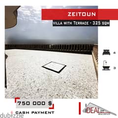 Villa For Sale in Nahr Ibrahim Zeitoun 325 sqm ref#DA702
