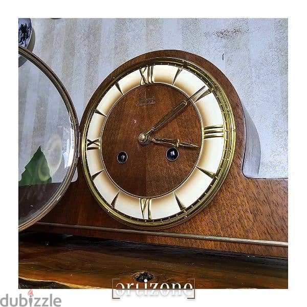 Vintage Hermle table clock ساعة انتيكا 2