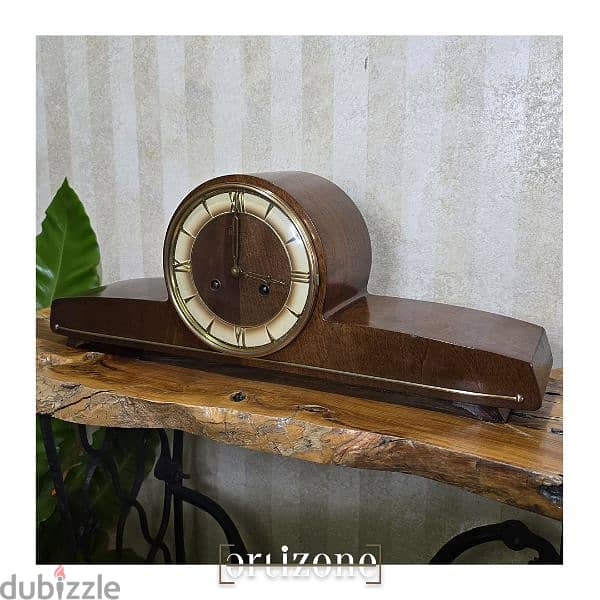 Vintage Hermle table clock ساعة انتيكا 4