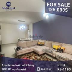Apartment For Sale in Ain el Rihaneh, شقّة للبيع في عين الريحاني
