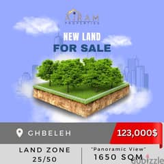 Ghbeleh Land | 1650 sqm | Panoramic View