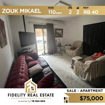 Apartment for sale in Zouk Mikael RB40