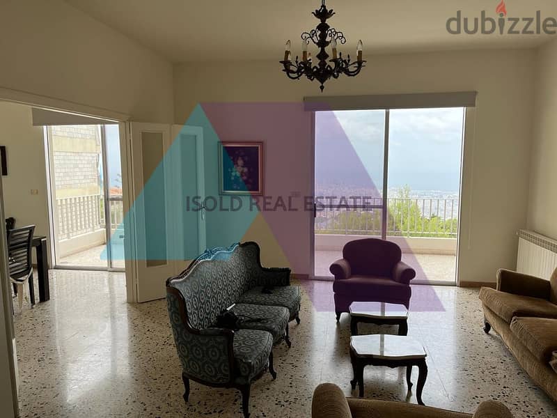 A 170 m2 GF apartment having an open view for sale in Ain Saadeh 0