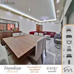 Fayadiyeh | Signature Touch | Fully Furnished/Equipped | 2 Balconies