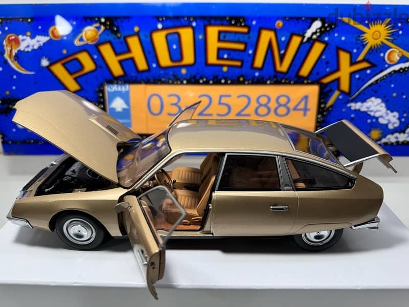 1/18 diecast Citroën CX 2000 (Out of Print Gold color) 12