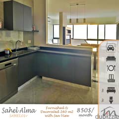 Sahel Alma | Furnished/Equipped/Decorated 260m² | Signature | View