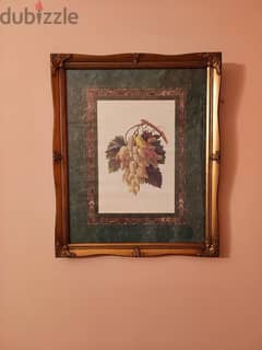 Set of 2 decorative fruit framed pictures. (Nice Price)