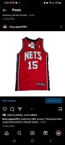 Vince Carter Original Jersey