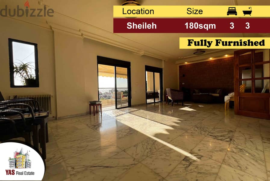 Sheileh 180m2 | Panoramic View | Furnished | Quiet Street | TO | 0