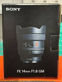 Sony FE 14mm F1.8GM Lens original