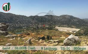 Land for sale in Laqlouq with Open Mountain View!