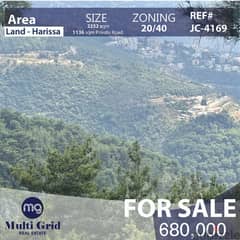 Land for Sale in Harissa, JC-4169, أرض للبيع في حريصا