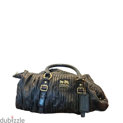 Coach -Madison Leather Lindsey Satchel Authentic - No. 18642 Black