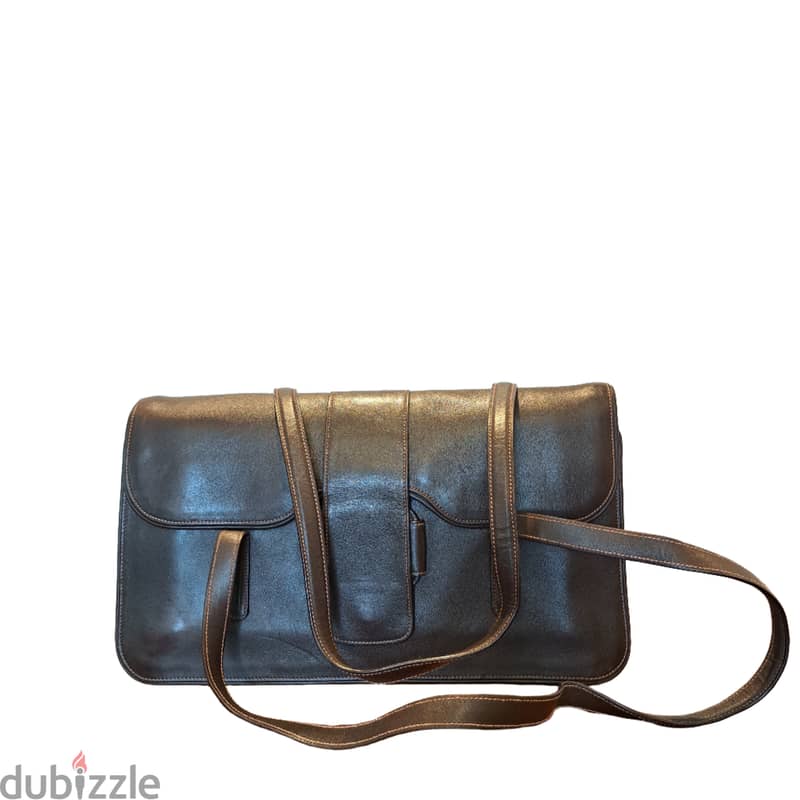 Salvatore Ferragamo - Brown Vara Leather Shoulder Bag (HB0015) 0