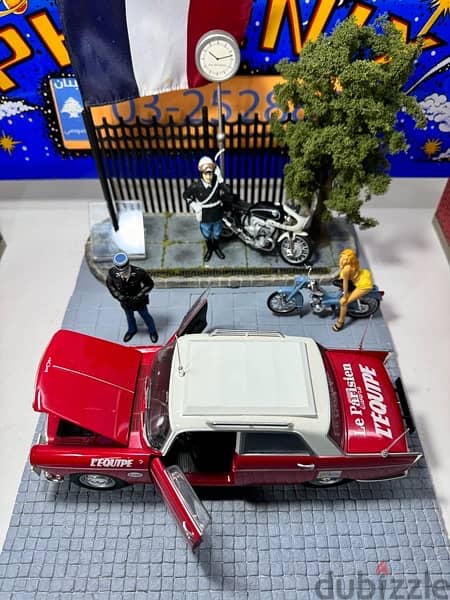 1/18 diecast Peugeot 404 Directeur De Course Tour De France By Norev 8