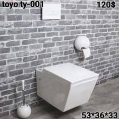 كرسي تعليق TOYO اببض wall hung toilet seats