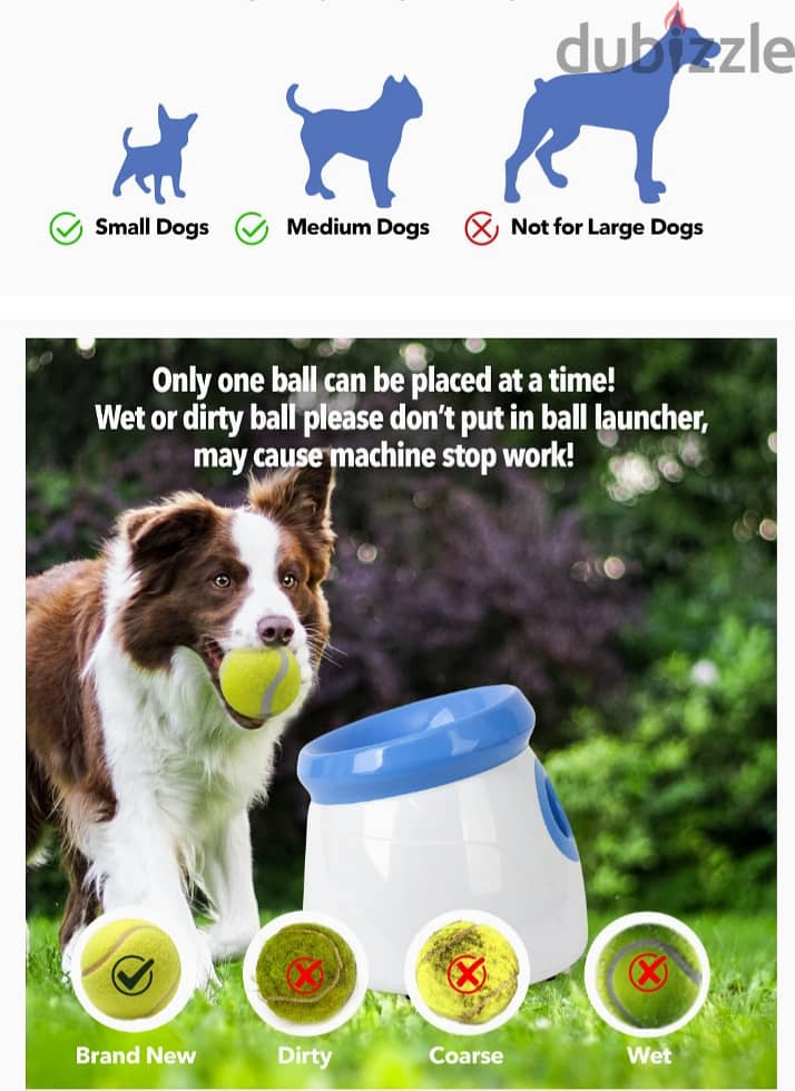 PETPRIME automatic ball launcher mimi hyper Fetch/3$ delivery 9