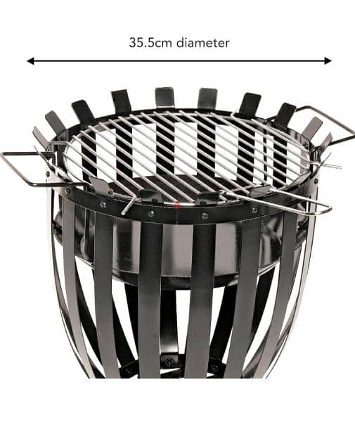 LANDMANN fire basket, made of steel, with base plate/3$ delivery 7