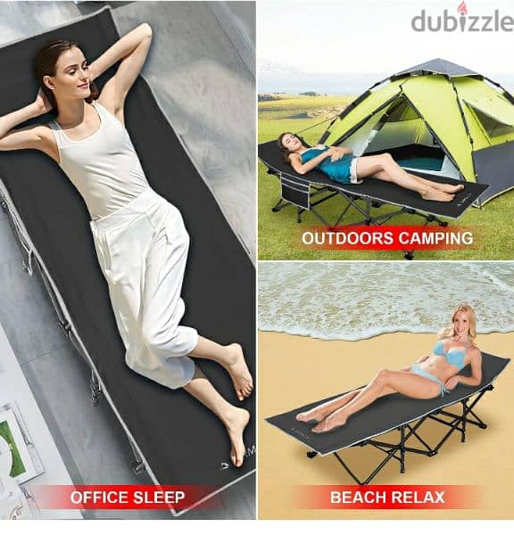 DrMois Camping cots, Portable Foldable Bed for Adults Kids(original) 5