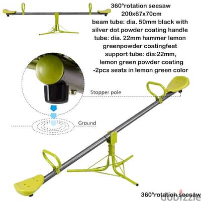 360° rotation seesaw outdoor use