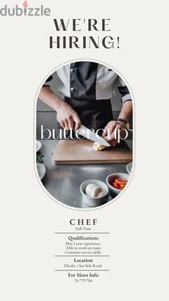 Chef needed , sous chef