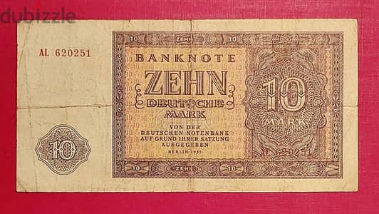 East Germany DDR 1955 10 Mark. P-18